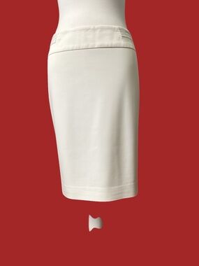 Bebe White Pencil Skirt